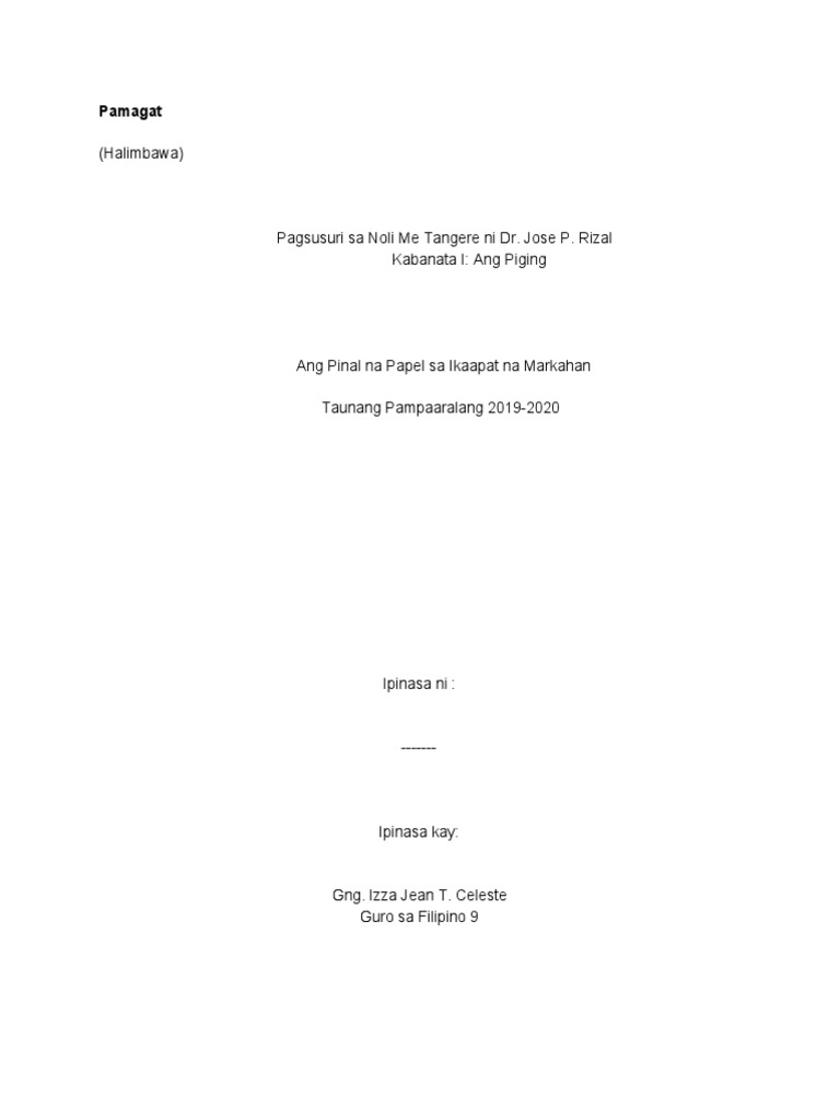 Sample Format | PDF