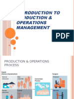 Introduction To Production & Operations Management