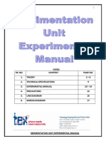 Sedimentation Unit Experimental Manual