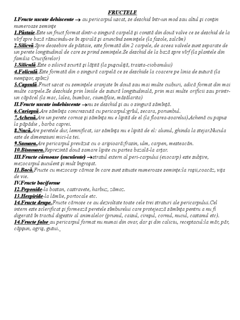 Fructe Si Seminte | PDF