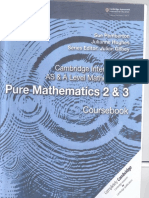 Cambridge AS & A Level Pure Mathematics 2 & 3 Coursebook