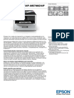 Epson Workforce Pro WF 5799dw Impresora Multifuncion Monocromo c11cg04401 PDF