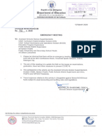 Division Memorandum - s2020 - 152
