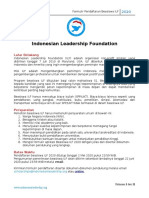 Formulir Pendaftaran Beasiswa ILF 2020