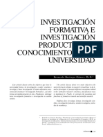 Inestigación formativa e investigación productiva de conocimiento en la universidad [Bernardo Restrepo Gómes Ph.D.].pdf