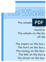 The Wheels on the Bus Nursery Rhyme Large Displa1y Poster