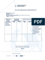 INFORME DIA DE LA NO VIOLENCIA Escuela La Esmeralda