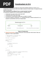 Constructors in C++