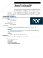 Resume Template