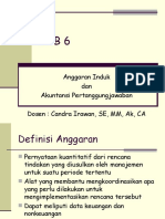 Pertemuan 9 - Bab 6 Anggaran Induk & Akuntansi Pertanggung Jawaban