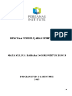 RPS MKK3022 Bahasa Inggris Untuk Bisnis S1 Akuntansi PDF