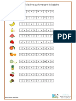 Conciencia Fonologica Frutas PDF