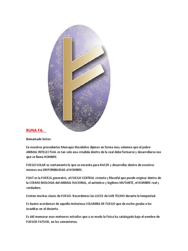 Ejercicios de la Runa FA en Gnosis | PDF | Comportamiento religioso y ...