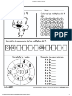 Operaciones de La Tabla Del 4 - Árbol ABC