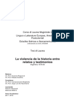 La violencia de la historia entre relatos y testimonios/ Roberto Oltramonti