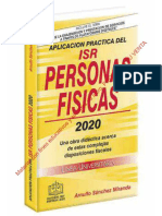Aplicación Práctica Del Isr Personas Fisicas 2020