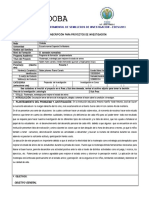 Formato 2. Formato Unico de Inscripcion para Proyectos de Investigacion