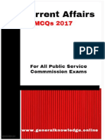 Current Affairs MCQs For The Preparation of Competitive Exams Download PDF
