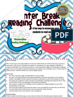 Winter Break Marshmallow Reading Challenge