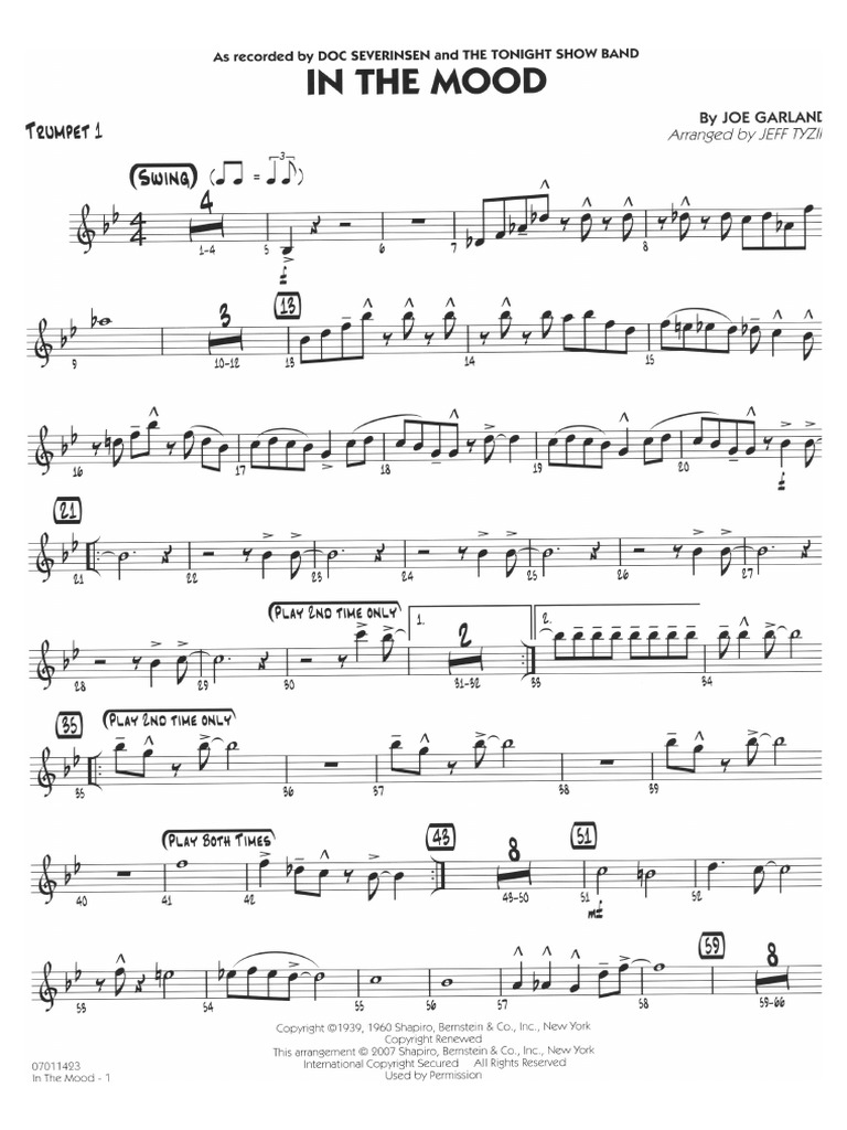 【洋楽レコード】 MOOD IN TRUMPET ムード・イン・トランペット① In-The-Mood Trumpet 1 | PDF