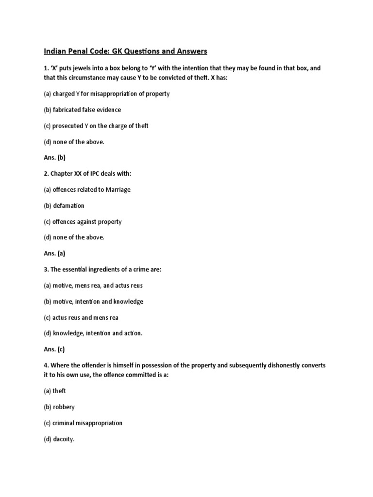 Which Constitutes The Mens Rea Of Robbery