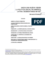 Una Neava Vision de La Politica Social en America Latina