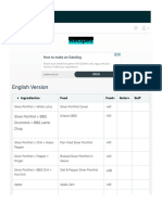 Ragnarok Mobile Recipes &amp; Ingredients Guide | PDF | Soup | Salad