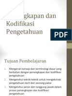 Penangkapan Dan Kodifikasi Pengetahuan