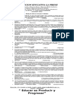 Prueba de ciencias sociales 11°