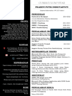 CV - Pradevi Putri Indriyastuti PDF