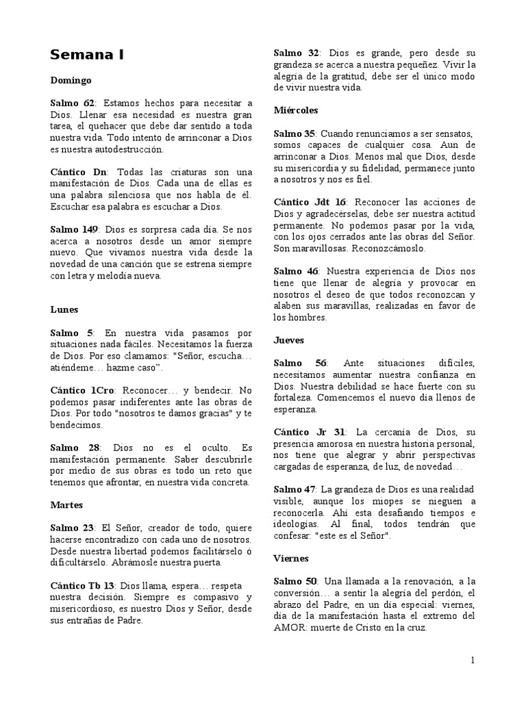 Liturgia de Las Horas PDF Salmos Amor