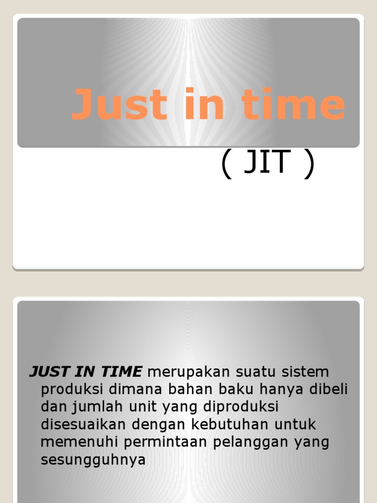 Manajemen Just In Time di PT Royal Prima | PDF