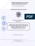 Convocatoria Cas Municipalidad Distrital de Palca