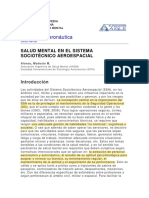 Salud mental en el sistema sociotécnico aeroespacial