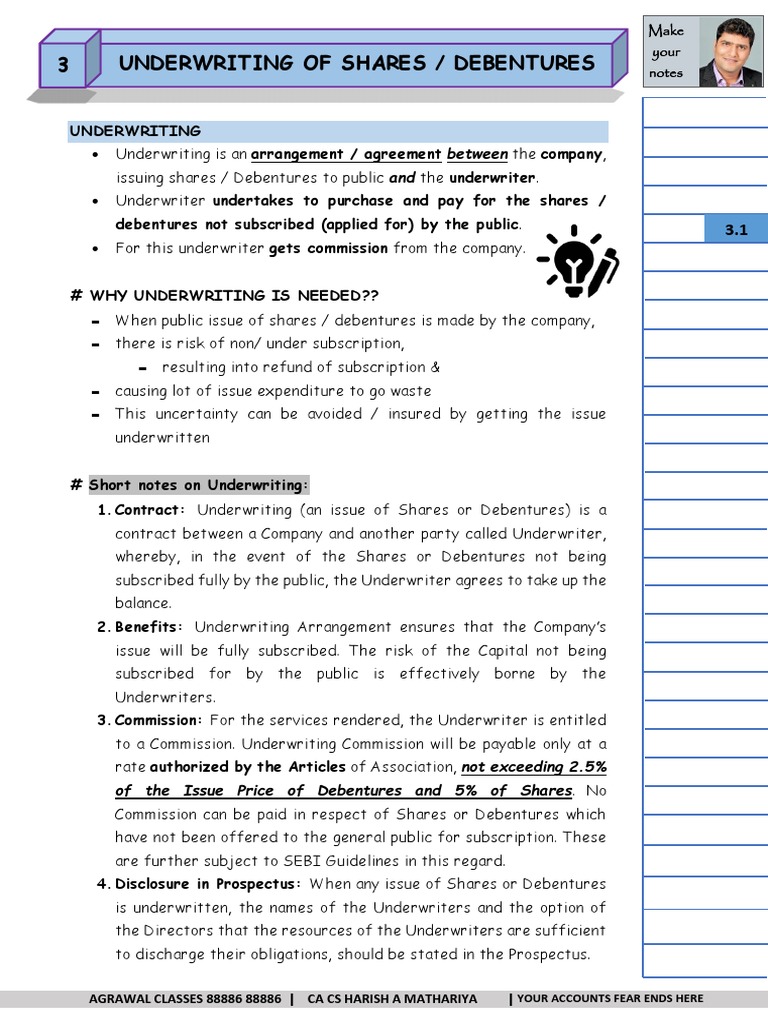 Understanding Share Underwriting | PDF | Underwriting | Subscription ...