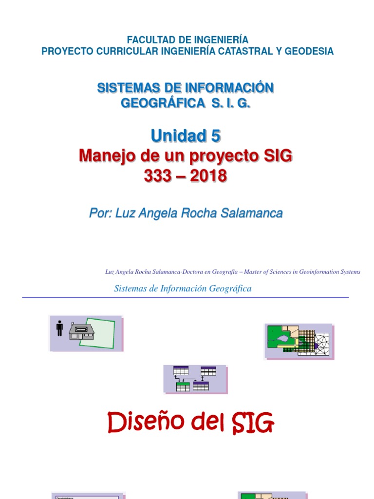 Diseño de SIG y Bases de Datos | PDF | Sistema de información ...