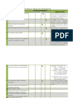 Lista de Cotejo - Secuencias