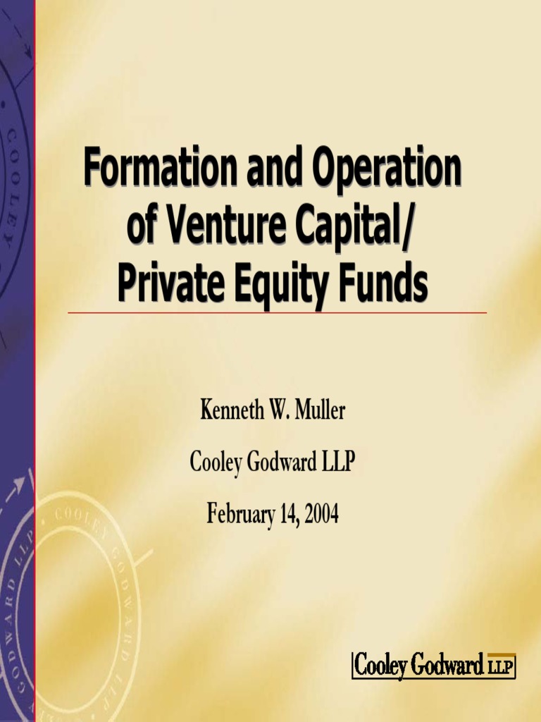 Formation Of Private Equity Funds Pdf Securities Finance
