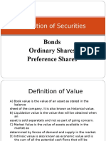 Valuation of Securities Topic 4
