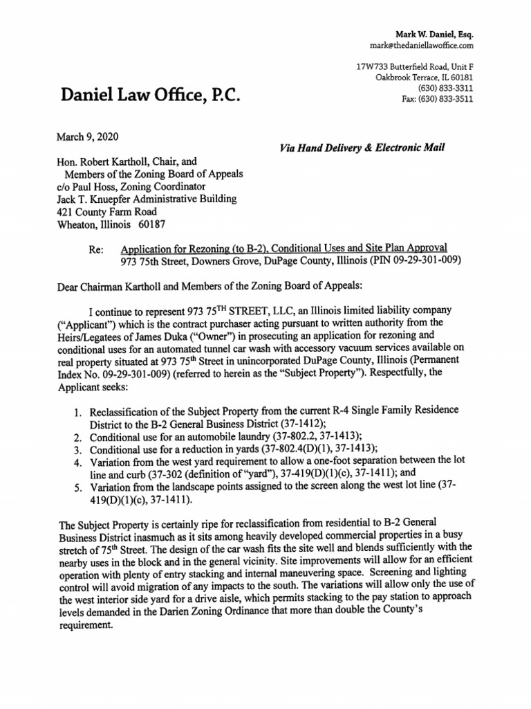 Darien Car Wash Proposal PDF PDF Traffic Zoning