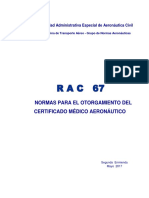 RAC 67 - Otorgamiento Certificado Médico