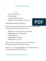 Cara Menulis Daftar Pustaka Dari Internet