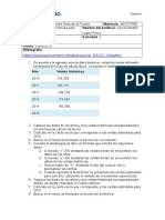 Reporte sobre estimación de ventas futuras mediante métodos de crecimiento y tendencia en Excel