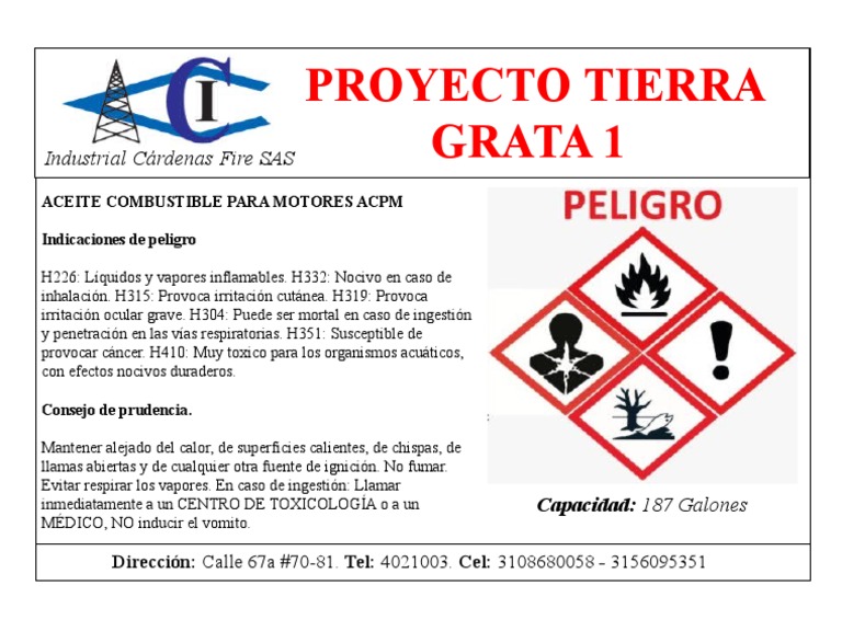 Ficha Seguridad ACPM | PDF