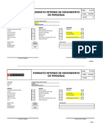 Formato de Movimiento de Personal Descanso Medico