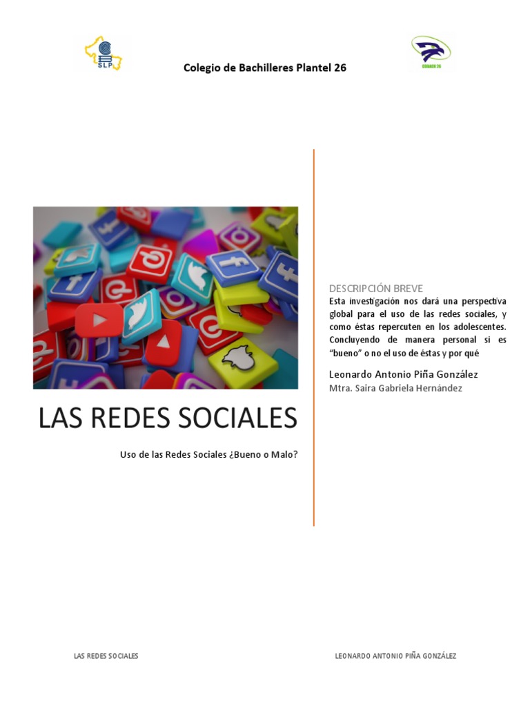 Impacto de las Redes Sociales en Adolescentes | PDF | Servicio de redes ...