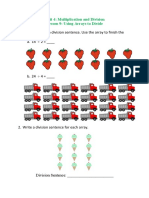 Using Arrays To Divide Practice Questions