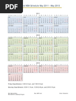 2011 2013 Weekend MBA Calendar