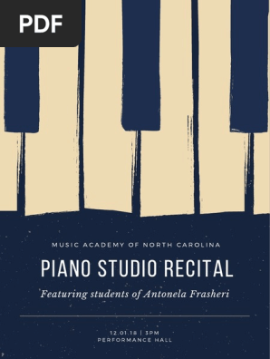 recital program