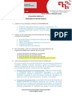 Evaluación GP MODULO IV - DIPLOMADO EN GESTIÓN PUBLICA